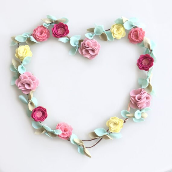 Guirlanda Flores Pink