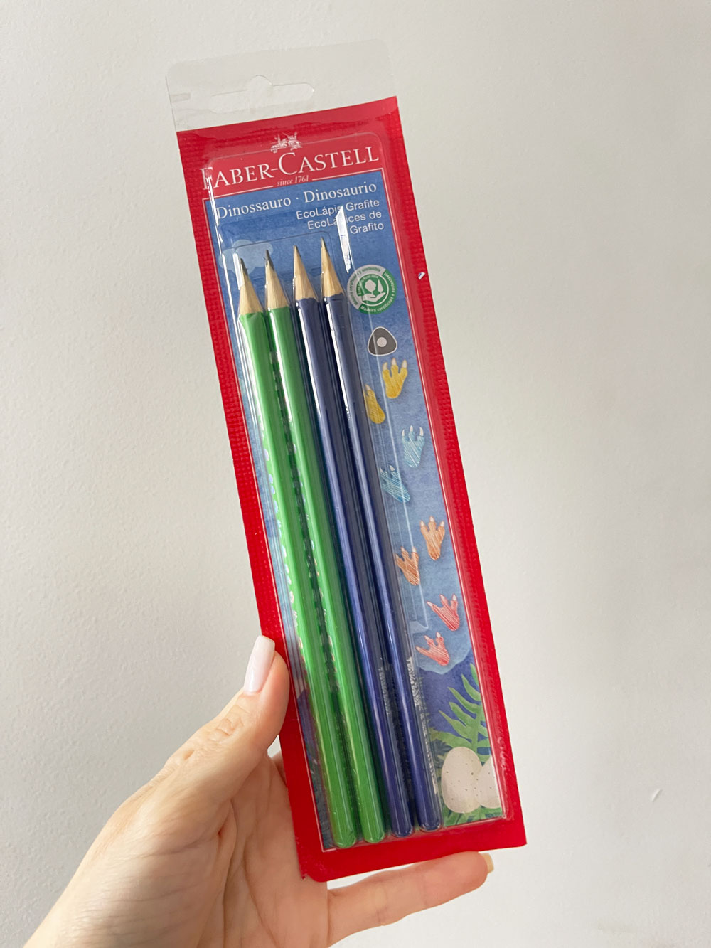 Lápis Personalizados Escrever Azul e Verde