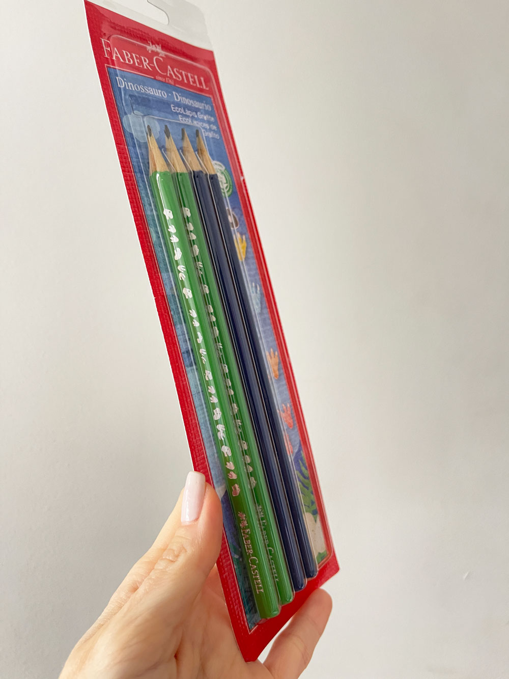 Lápis Personalizados Escrever Azul e Verde