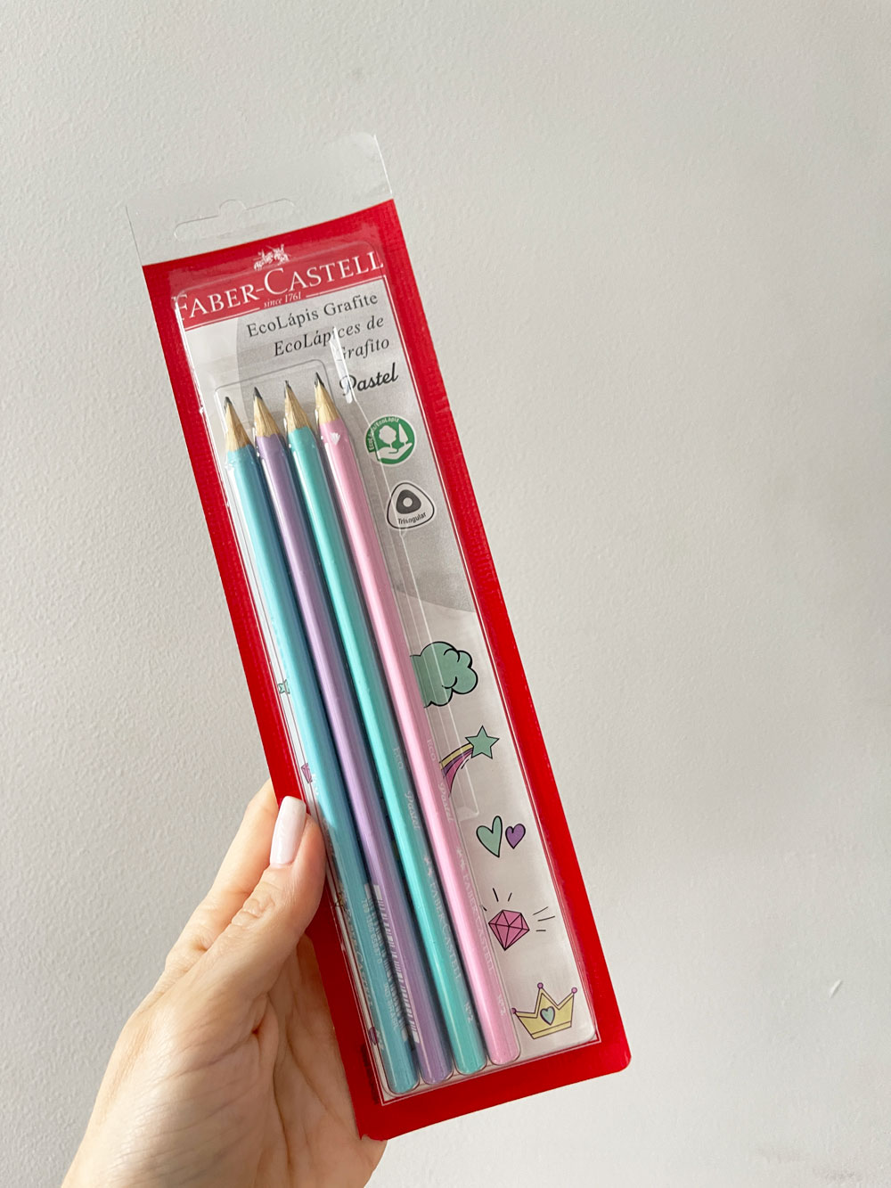 Lápis Personalizados Escrever Pastel