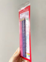 Lápis Personalizados Escrever Rosa e Lilás