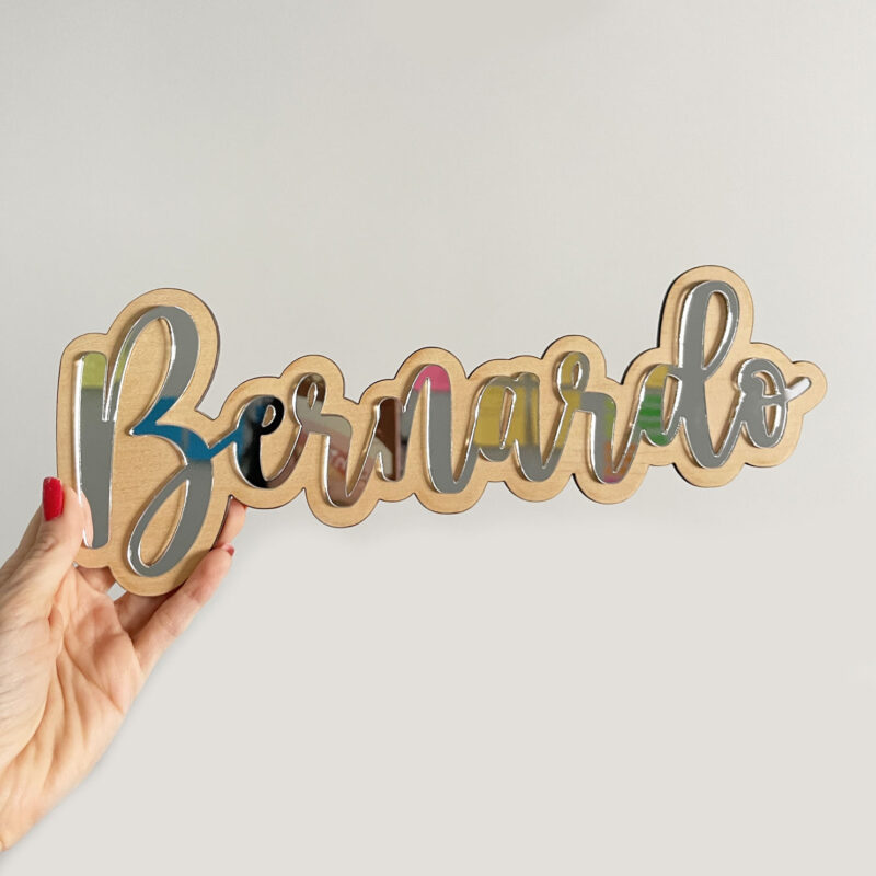 Nome Madeira Duplo Prata