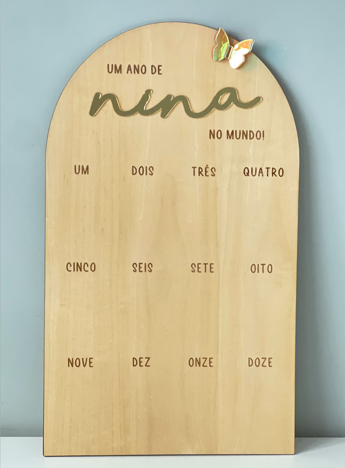 Placa de Fotos Aniversário