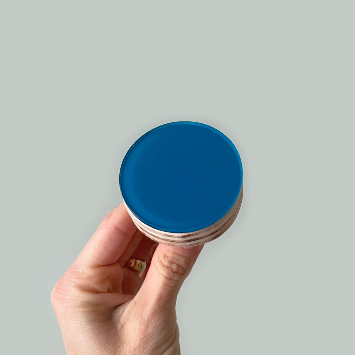 Gancho de Acrílico Azul Marinho