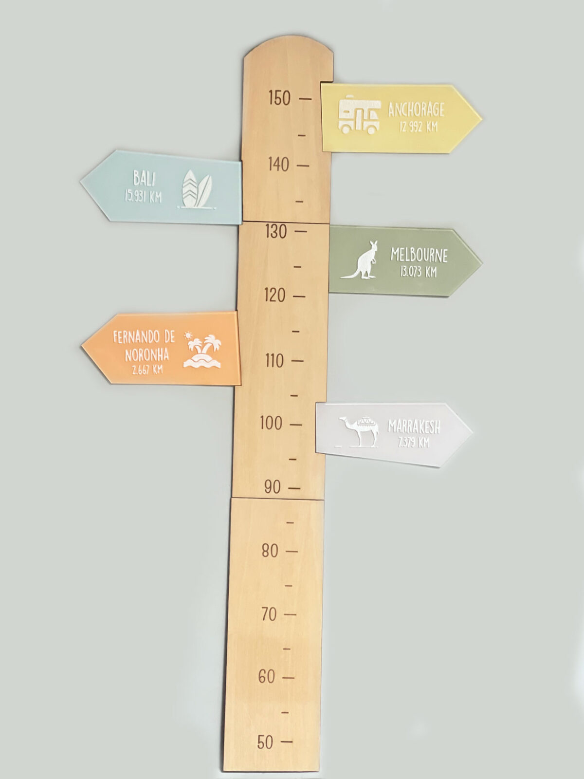 Régua de Crescimento Madeira Viagem