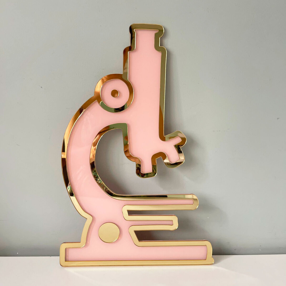 Enfeite Microscópio Acrílico