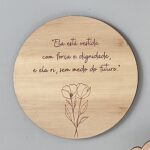 Placa Decorativa Flor