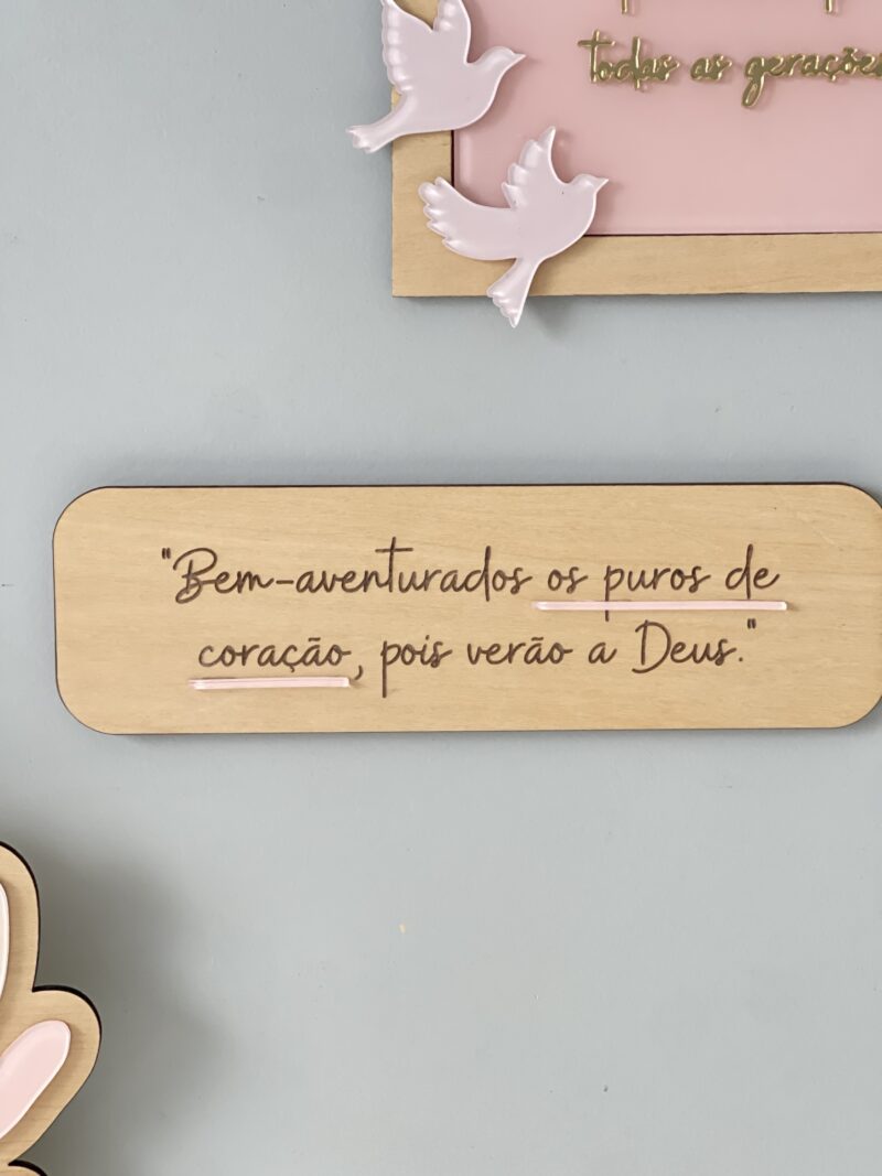 Placa Decorativa Sublinhado