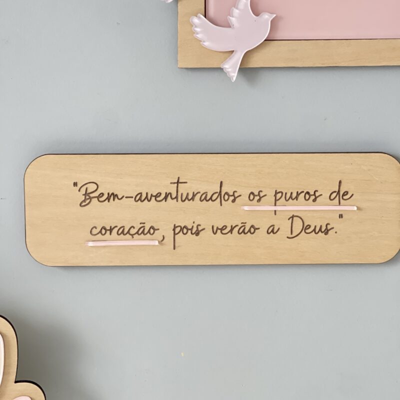 Placa Decorativa Sublinhado