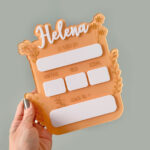 Placa Nascimento Flores Acrílico