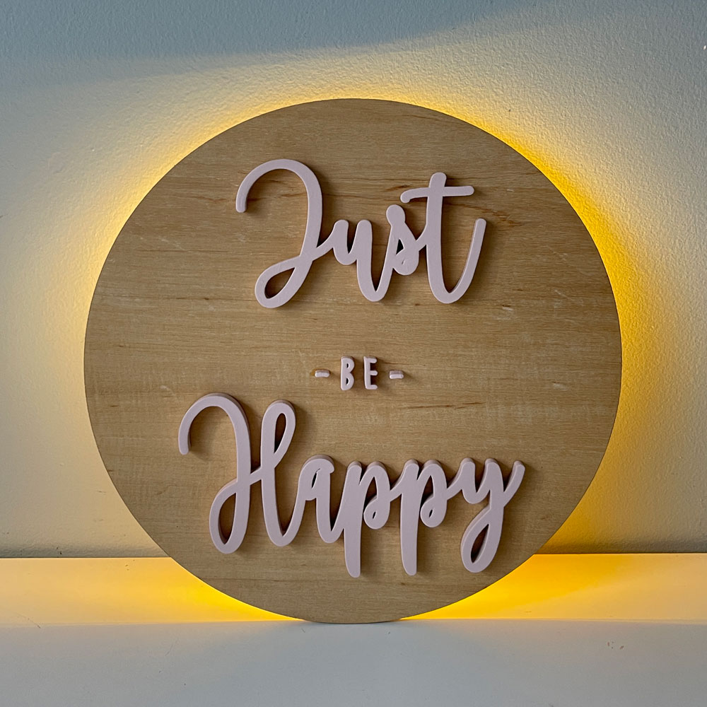 Enfeite Luminária Frase