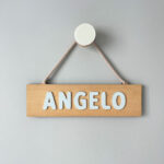 Brinquedo de Madeira Nome de Encaixe Alça