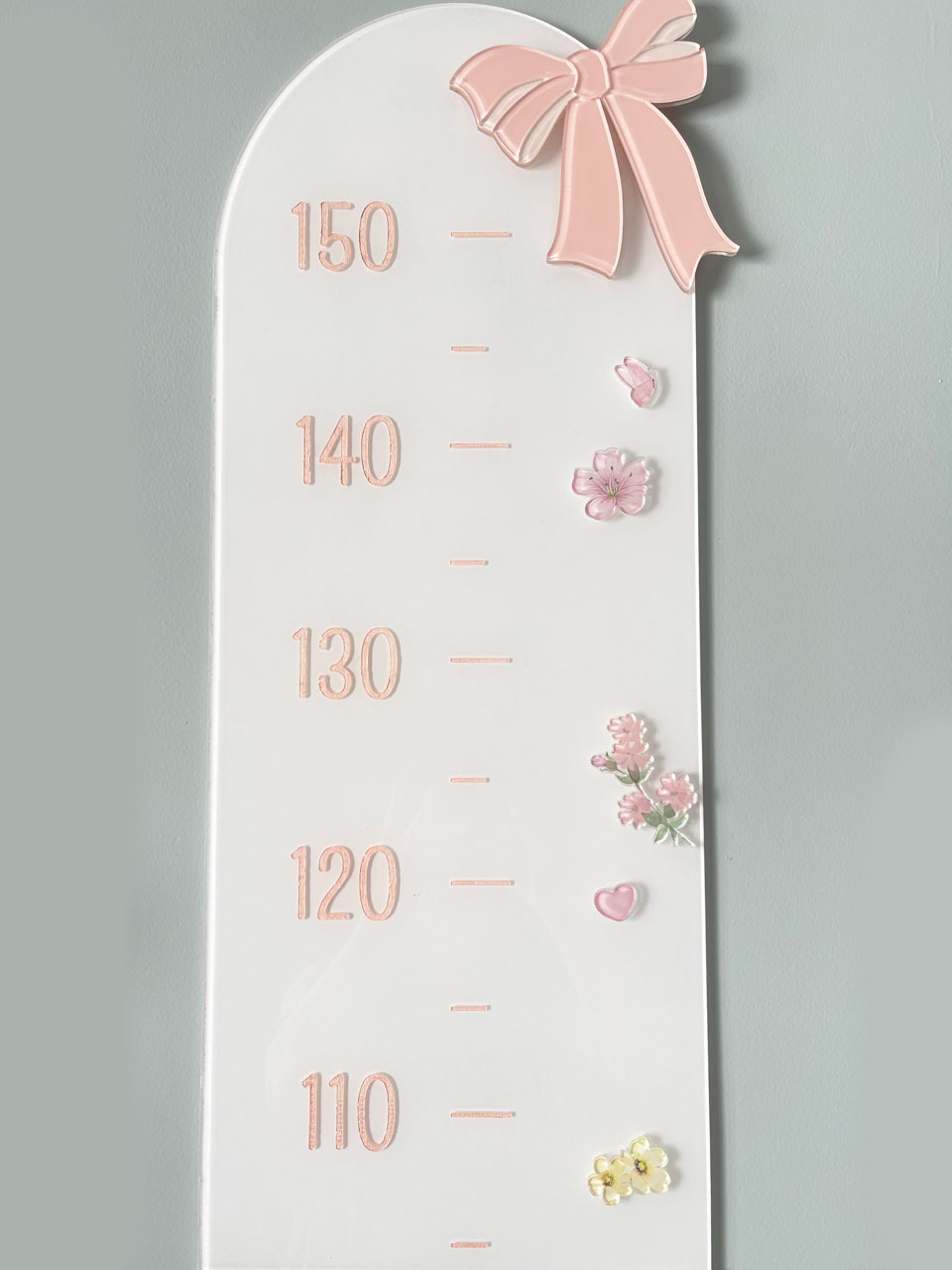 Régua Crescimento Laço e Flores