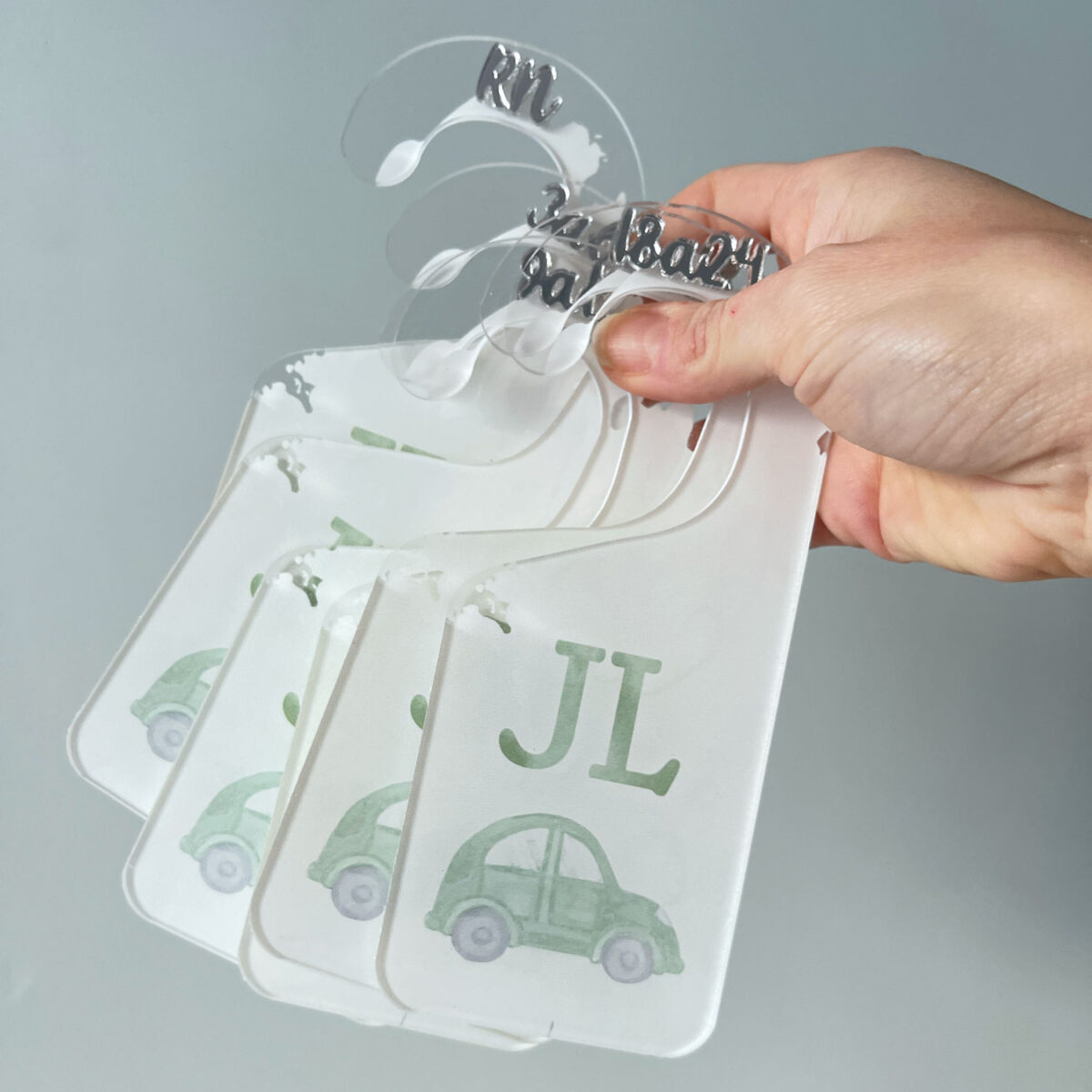 Separadores de Cabide Carros Verde