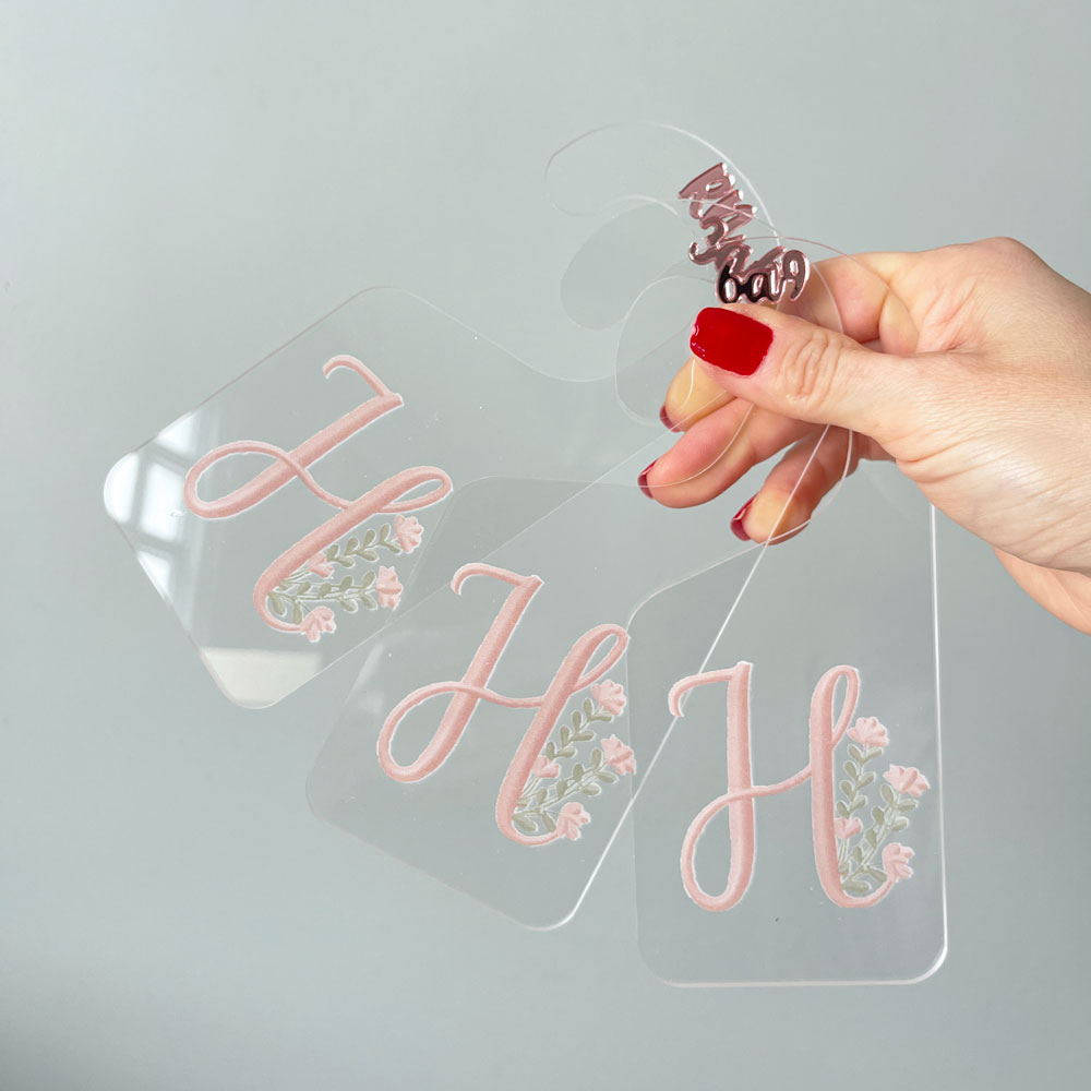 Separadores de Cabide Iniciais Florais